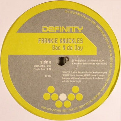 FRANKIE KNUCKLES - Bac N Da Day