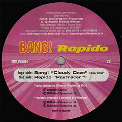 BANG! / RAPIDO - Cloudy Daze (Remix) / Raytracer