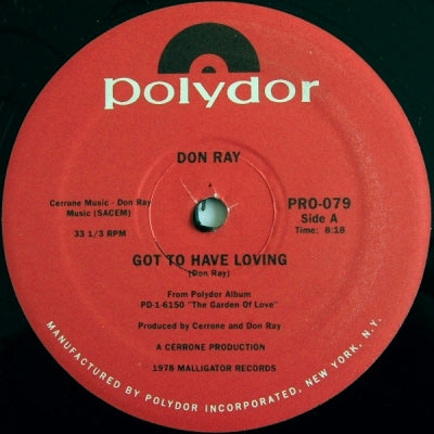 DON RAY - Standing In The Rain / Got To Have Loving