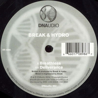 BREAK & HYDRO - Breathless / Deliverance