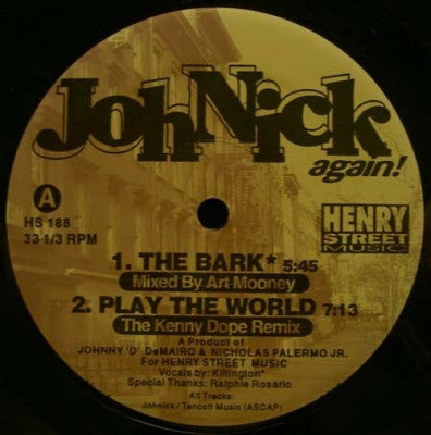 JOHNICK - The Bark / Play The World