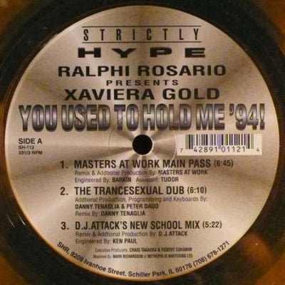 RALPHI ROSARIO PRESENTS XAVIERA GOLD - You Used To Hold Me '94!