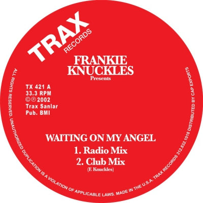 FRANKIE KNUCKLES - Waiting On My Angel