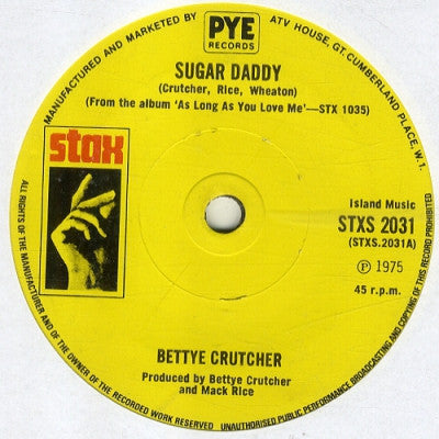 BETTYE CRUTCHER  - Sugar Daddy