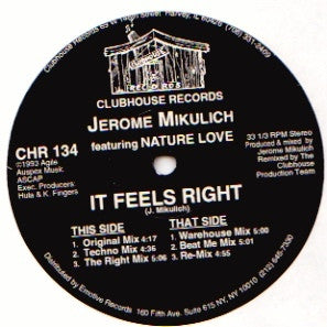 JEROME MIKULICH - It Feels Right