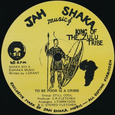JAH SHAKA - To Be Poor Is A Crime