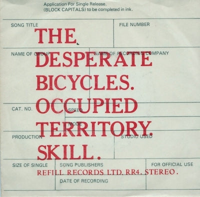 THE DESPERATE BICYCLES - Occupied Territory / Skill