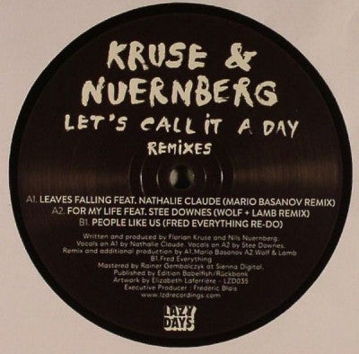 KRUSE & NUERNBERG - Let's Call It A Day Remixes