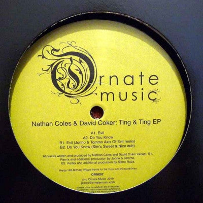 NATHAN COLES & DAVID COKER - Ting & Ting EP