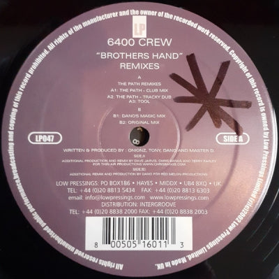 6400 CREW - Brothers Hand (Remixes)