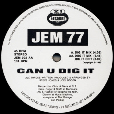 JEM 77 - Can U Dig It