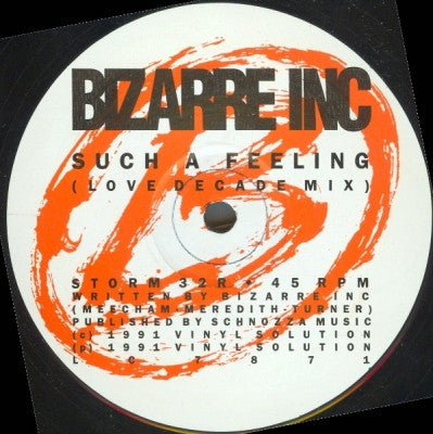 BIZARRE INC - Such A Feeling / Raise Me (Remixes)