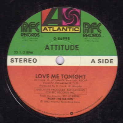 ATTITUDE - Love Me Tonight / It's Good For Me