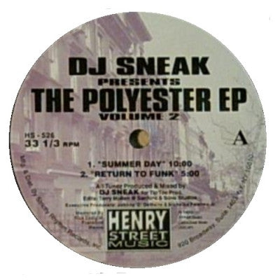 DJ SNEAK - Polyester E.P. Volume 2