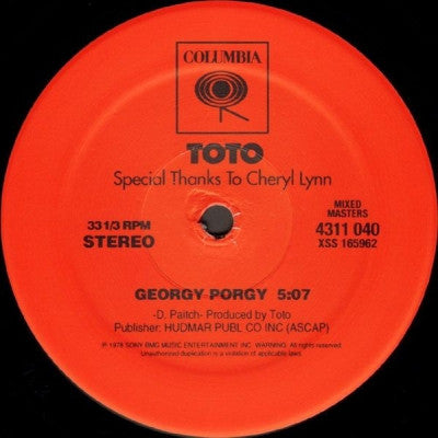 TOTO - Georgy Porgy