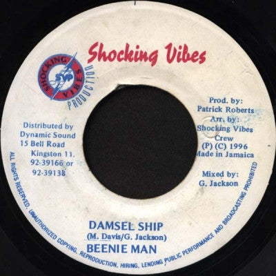 BEENIE MAN - Damsel Ship / Version Damsel Pandimonium