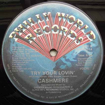 CASHMERE - Try Your Lovin'