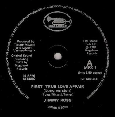 JIMMY ROSS - First True Love Affair