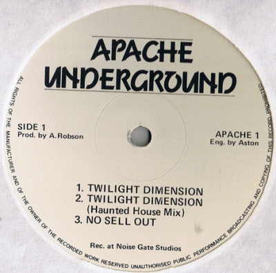APACHE UNDERGROUND - Twilight Dimension