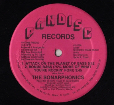 THE SONARPHONICS - Attack On The Planet Of Bass