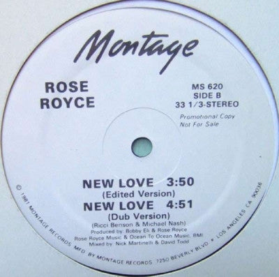 ROSE ROYCE - New Love