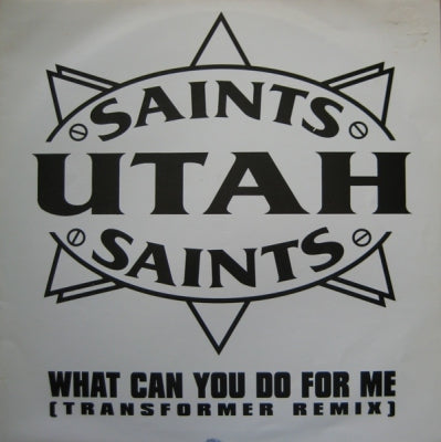 UTAH SAINTS - What Can You Do For Me (Transformer Remix) / Trans-Europe Caress