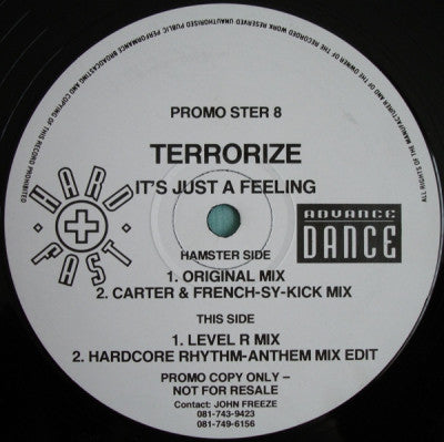 TERRORIZE - It's Just A Feeling - The Remix Project