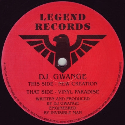 DJ GWANGE - New Creation / Vinyl Paradise