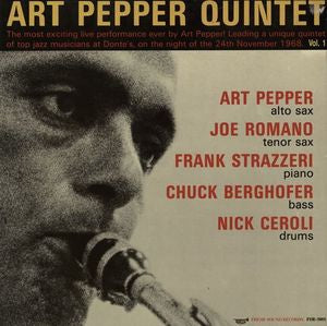 THE ART PEPPER QUINTET - Live At Donte's Vol. 1