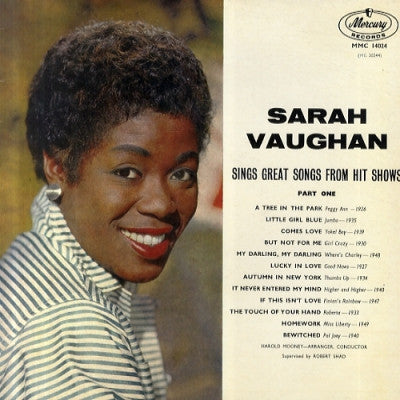 SARAH VAUGHAN - Sings Great Songs From Hit Shows - Part One