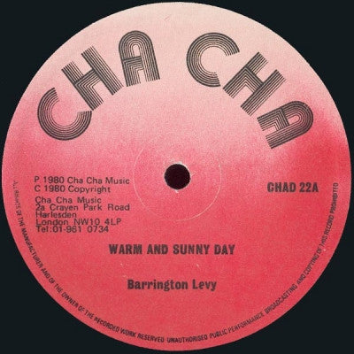BARRINGTON LEVY - Warm And Sunny Day / Warm And Sunny Day