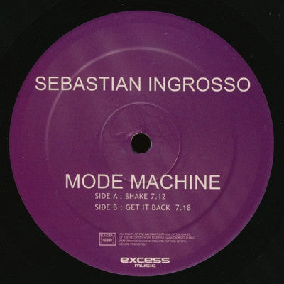 SEBASTIAN INGROSSO - Mode Machine