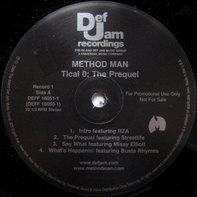 METHOD MAN - Tical 0:The Prequel