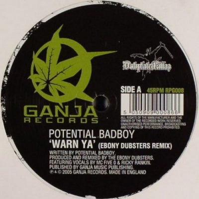 POTENTIAL BADBOY - Warn Ya (Ebony Dubsters Remix)