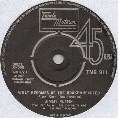 JIMMY RUFFIN - What Becomes Of The Broken Hearted / Don't You Miss Me A Little Bit Baby