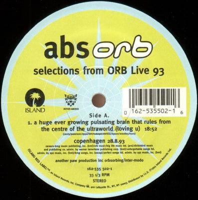 THE ORB - Absorb  Selections From Orb Live 93