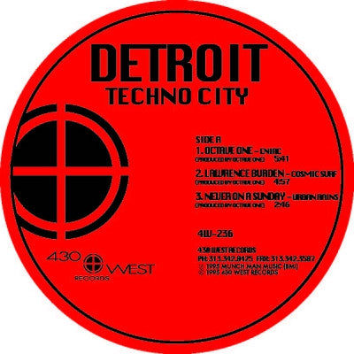 VARIOUS (OCTAVE ONE / ALIEN FM / MISSING CHANNEL / NEVER ON SUNDAY) - Detroit Techno City