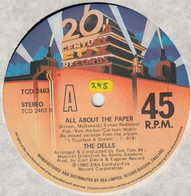 THE DELLS - All About The Paper