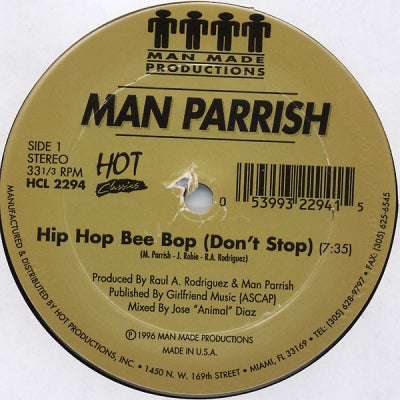 MAN PARRISH - Hip Hop Be Bop / Boogie Down Bronx