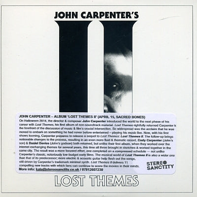 JOHN CARPENTER - Lost Themes II