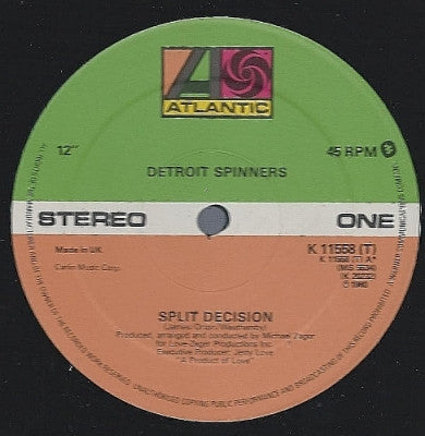THE DETROIT SPINNERS - Split Decision / Now That You're Mine Again