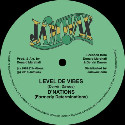 D'NATIONS - Level De Vibes / Vibes Version