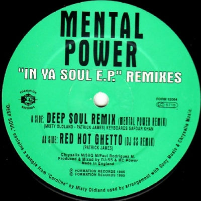 MENTAL POWER - In Ya Soul E.P. (Remixes)