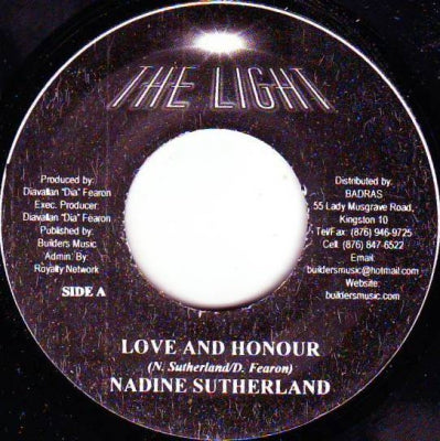 NADINE SUTHERLAND / GHOST - Love And Honour / Can't Stop My Dream