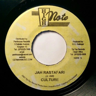 CULTURE - Jah Rastafari / Version