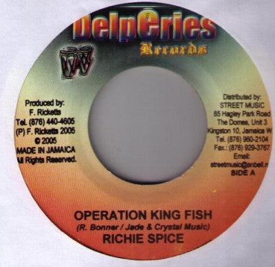 RICHIE SPICE - Operation King Fish / Hard Drugs Riddim