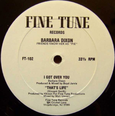 BARBARA DIXON - I Got Over You