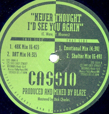 CASSIO - Never Thought I'd See You Again