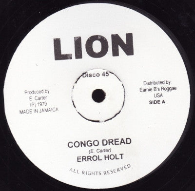 ERROL HOLT - Congo Dread / Fly Yu Dread