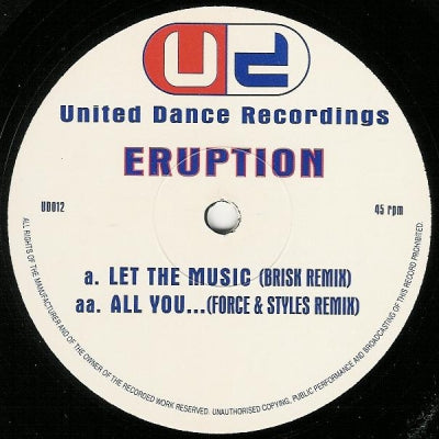 ERUPTION - Let The Music / All You ... (Remixes)